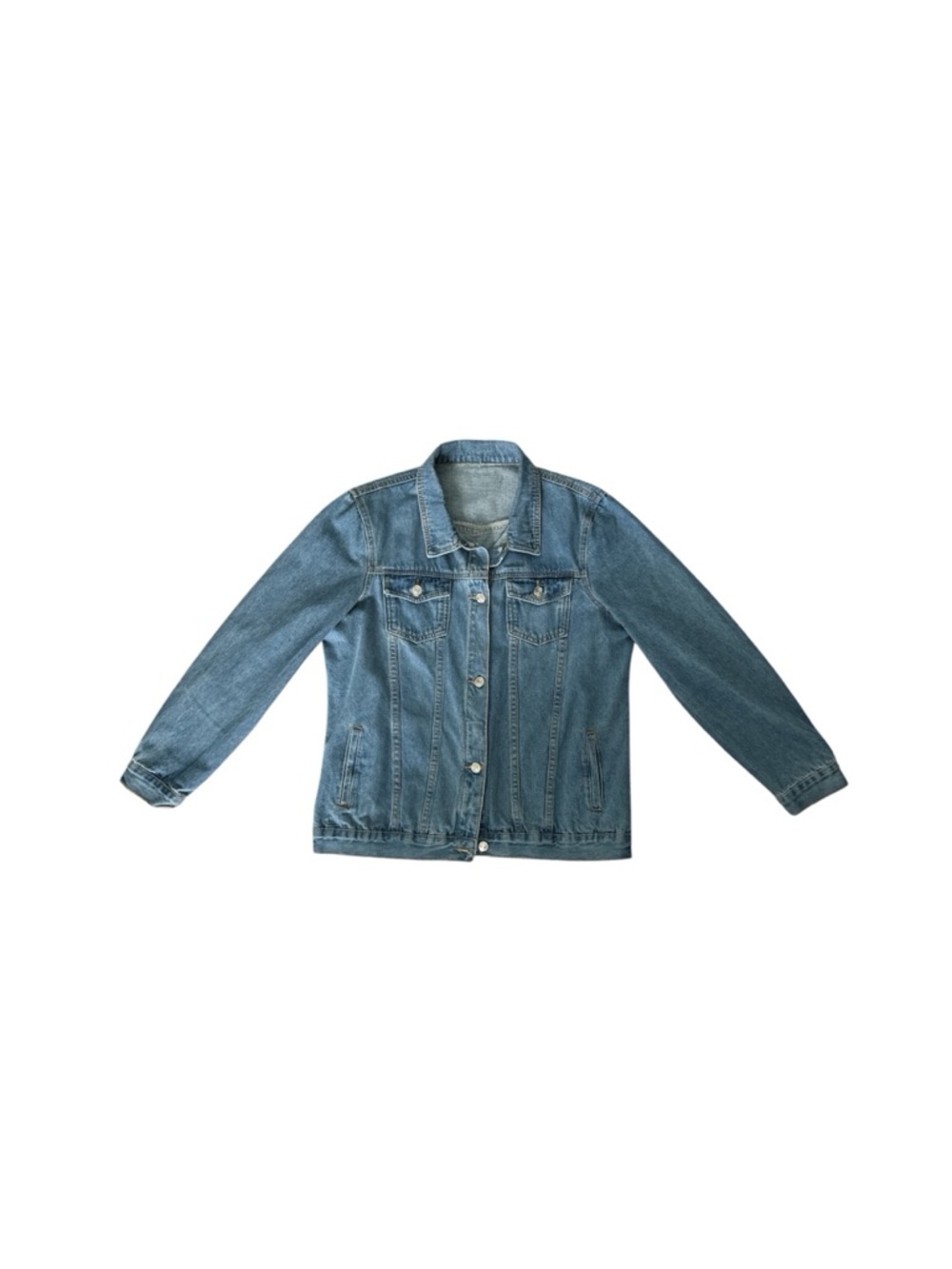 Embroidered 'Bride' Blue Denim Jacket Large - Picture 4 of 6